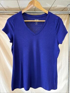 Apt. 9 Short Sleeve V-Neck Top - Blue